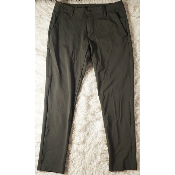 BYLT Basics Pants - BYLT Everyday Pants 2.0 Olive Army Green Skinny Stretch